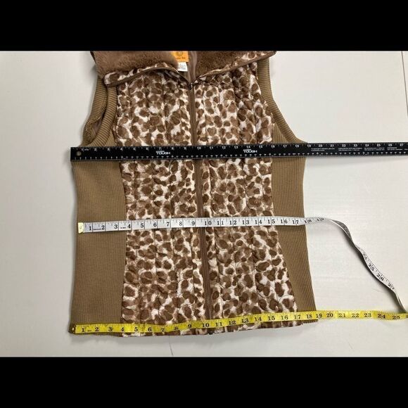 RUBY Rd. Quilted Animal Print, Vest, Women’s Sz L - Picture 10 of 14